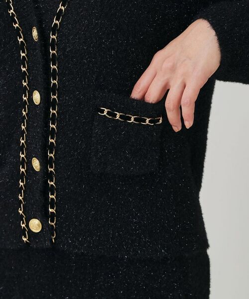 COUP DE CHANCE / クードシャンス カーディガン・ボレロ | 【手洗い可／セットアップ可】チェーンブレード付カーディガン | 詳細15