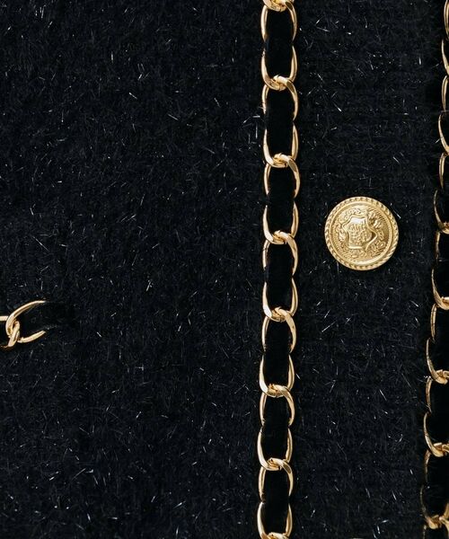 COUP DE CHANCE / クードシャンス カーディガン・ボレロ | 【手洗い可／セットアップ可】チェーンブレード付カーディガン | 詳細8