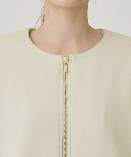 COUP DE CHANCE / クードシャンス レザーブルゾン・ジャケット | 【中綿キルティング】異素材ドッキングのブルゾン | 詳細12