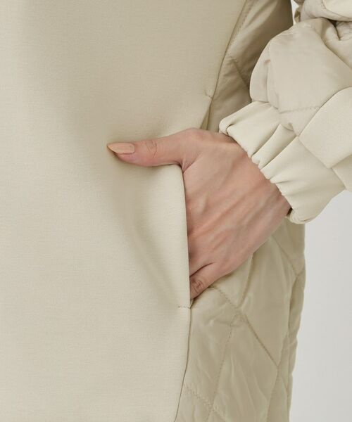 COUP DE CHANCE / クードシャンス レザーブルゾン・ジャケット | 【中綿キルティング】異素材ドッキングのブルゾン | 詳細14