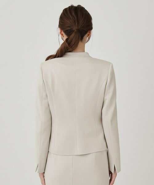 COUP DE CHANCE / クードシャンス ノーカラージャケット | 【日本製/セットアップ可】ジャージ素材のカラーレスジャケット | 詳細17