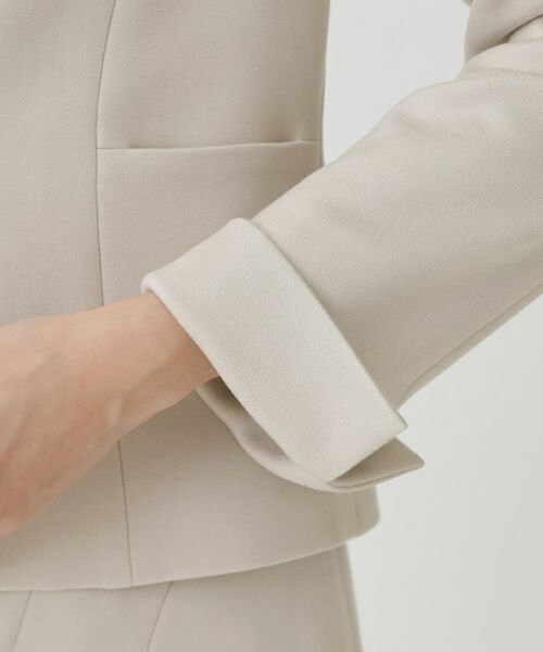 COUP DE CHANCE / クードシャンス ノーカラージャケット | 【日本製/セットアップ可】ジャージ素材のカラーレスジャケット | 詳細21