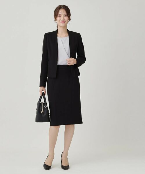 COUP DE CHANCE / クードシャンス ノーカラージャケット | 【日本製/セットアップ可】ジャージ素材のカラーレスジャケット | 詳細6