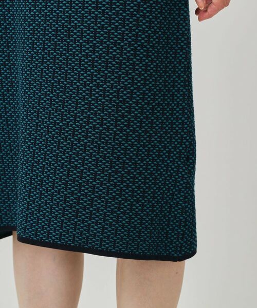 COUP DE CHANCE / クードシャンス ミニ丈・ひざ丈ワンピース | 【手洗い可】衿付きニットジャカード編みワンピース | 詳細26