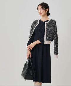 COUP DE CHANCE / クードシャンス ミニ丈・ひざ丈ワンピース | 【手洗い可／日本製】タックデザインワンピース