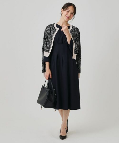 COUP DE CHANCE / クードシャンス ミニ丈・ひざ丈ワンピース | 【手洗い可/日本製】タックデザインワンピース | 詳細10