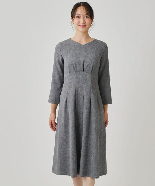 COUP DE CHANCE / クードシャンス ミニ丈・ひざ丈ワンピース | 【手洗い可/日本製】タックデザインワンピース | 詳細16