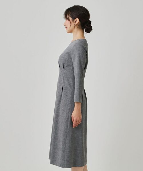 COUP DE CHANCE / クードシャンス ミニ丈・ひざ丈ワンピース | 【手洗い可/日本製】タックデザインワンピース | 詳細17