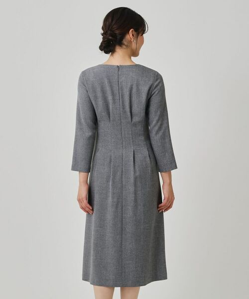 COUP DE CHANCE / クードシャンス ミニ丈・ひざ丈ワンピース | 【手洗い可/日本製】タックデザインワンピース | 詳細18