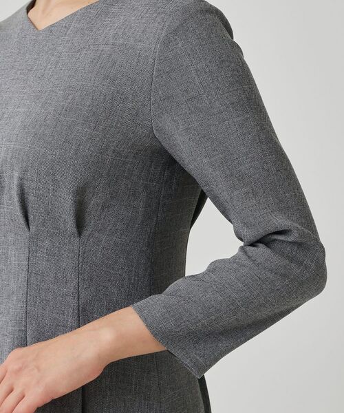 COUP DE CHANCE / クードシャンス ミニ丈・ひざ丈ワンピース | 【手洗い可/日本製】タックデザインワンピース | 詳細21