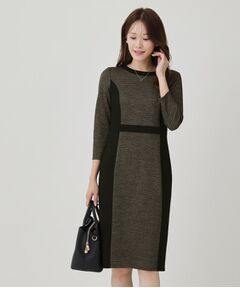 COUP DE CHANCE / クードシャンス ミニ丈・ひざ丈ワンピース | 【日本製／ラメ混】ジャージ素材タイトシルエットワンピース