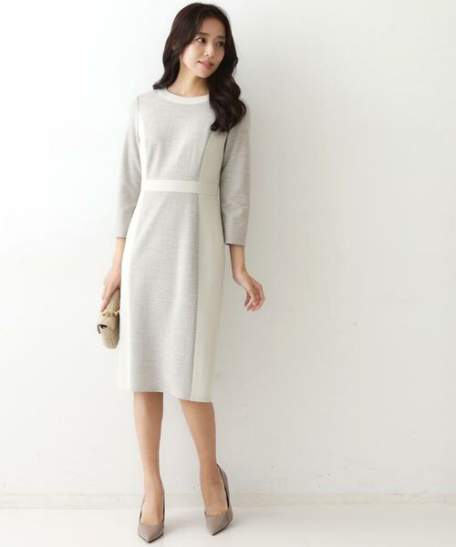 COUP DE CHANCE / クードシャンス ミニ丈・ひざ丈ワンピース | 【日本製／ラメ混】ジャージ素材タイトシルエットワンピース | 詳細16