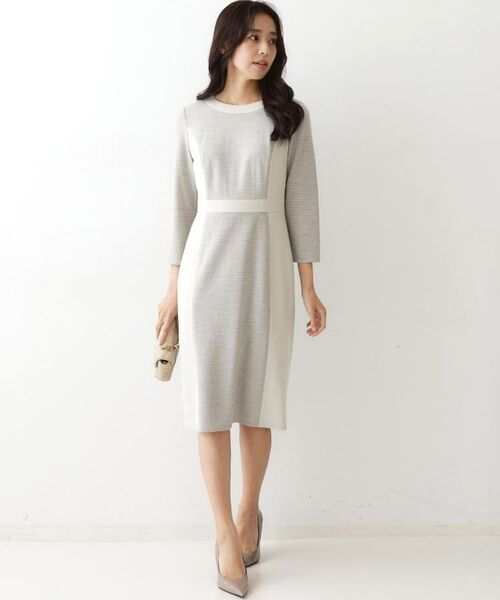 COUP DE CHANCE / クードシャンス ミニ丈・ひざ丈ワンピース | 【日本製／ラメ混】ジャージ素材タイトシルエットワンピース | 詳細17