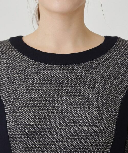 COUP DE CHANCE / クードシャンス ミニ丈・ひざ丈ワンピース | 【日本製／ラメ混】ジャージ素材タイトシルエットワンピース | 詳細24