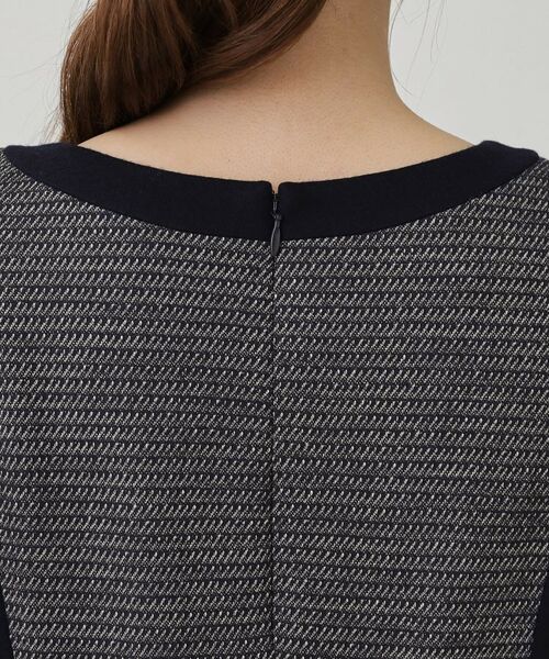 COUP DE CHANCE / クードシャンス ミニ丈・ひざ丈ワンピース | 【日本製／ラメ混】ジャージ素材タイトシルエットワンピース | 詳細25