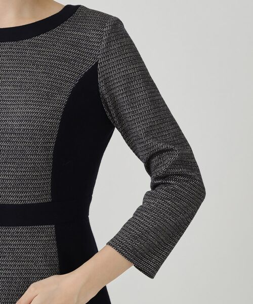 COUP DE CHANCE / クードシャンス ミニ丈・ひざ丈ワンピース | 【日本製／ラメ混】ジャージ素材タイトシルエットワンピース | 詳細26