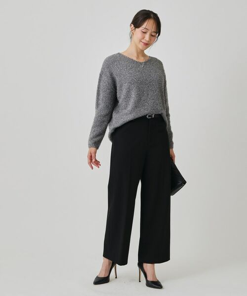 COUP DE CHANCE / クードシャンス パンツ | 【手洗い可】ストレートワイドパンツ | 詳細5
