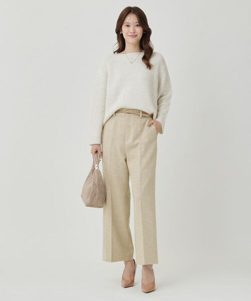 COUP DE CHANCE / クードシャンス パンツ | 【日本製】ラメ入りツイードパンツ | 詳細10