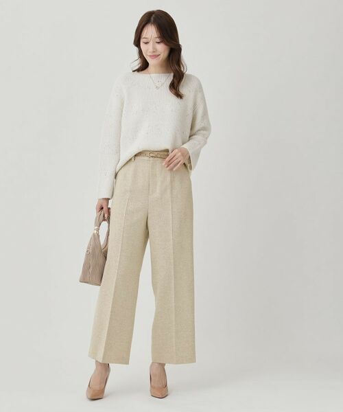 COUP DE CHANCE / クードシャンス パンツ | 【日本製】ラメ入りツイードパンツ | 詳細11