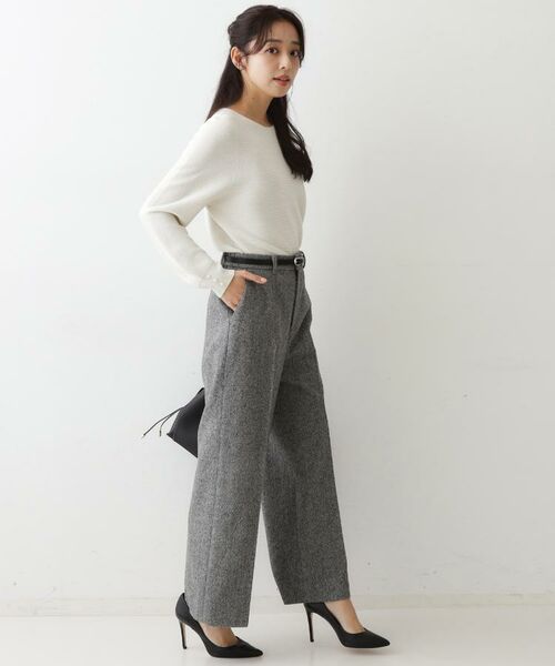 COUP DE CHANCE / クードシャンス パンツ | 【日本製】ラメ入りツイードパンツ | 詳細18