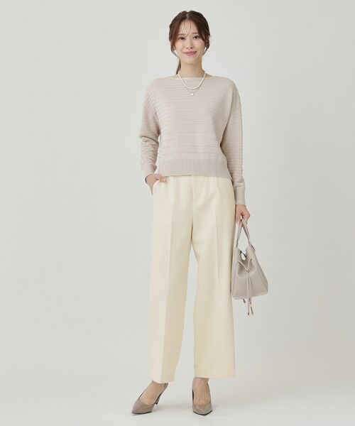 COUP DE CHANCE / クードシャンス パンツ | 【日本製】ラメ入りツイードパンツ | 詳細2