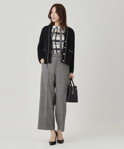 COUP DE CHANCE / クードシャンス パンツ | 【日本製】ラメ入りツイードパンツ | 詳細5