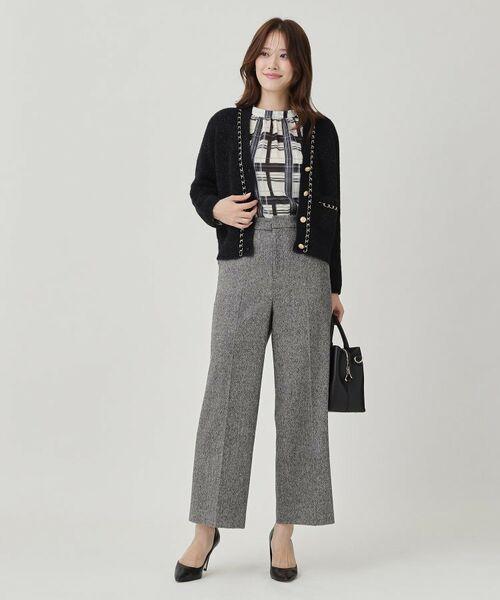 COUP DE CHANCE / クードシャンス パンツ | 【日本製】ラメ入りツイードパンツ | 詳細6