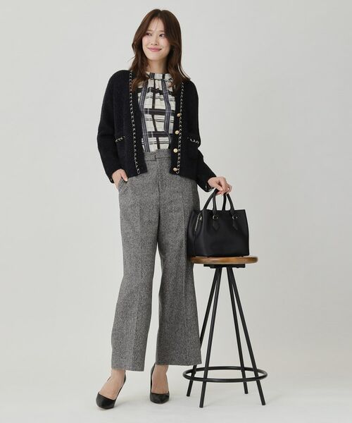 COUP DE CHANCE / クードシャンス パンツ | 【日本製】ラメ入りツイードパンツ | 詳細7