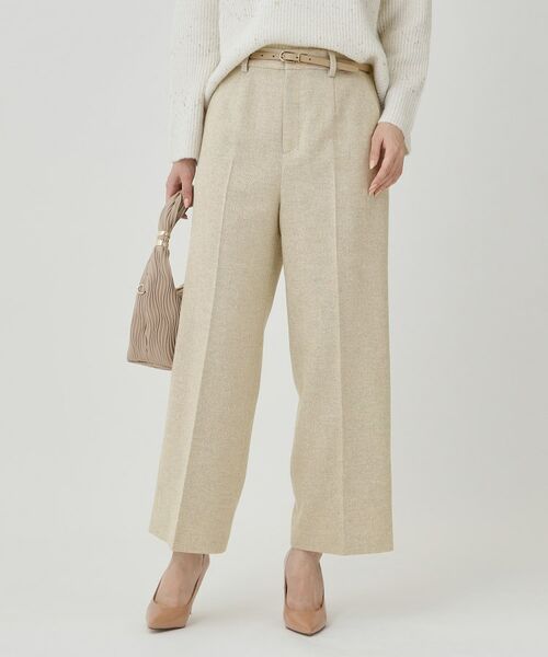 COUP DE CHANCE / クードシャンス パンツ | 【日本製】ラメ入りツイードパンツ | 詳細9