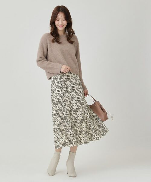 COUP DE CHANCE / クードシャンス ロング・マキシ丈スカート | 【日本製】シアー刺繍のフレアースカート | 詳細3