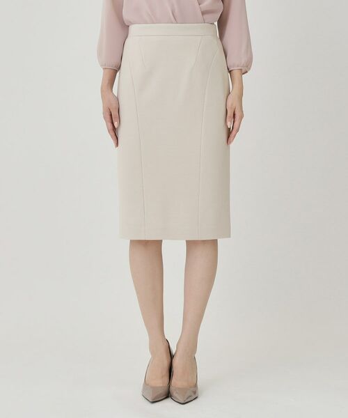 COUP DE CHANCE / クードシャンス ミニ・ひざ丈スカート | 【日本製/セットアップ可】ジャージ素材タイトシルエットスカート | 詳細13