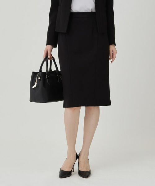 COUP DE CHANCE / クードシャンス ミニ・ひざ丈スカート | 【日本製/セットアップ可】ジャージ素材タイトシルエットスカート | 詳細5