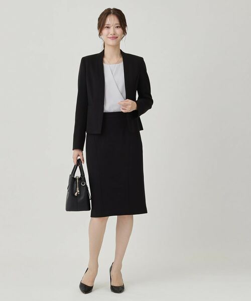 COUP DE CHANCE / クードシャンス ミニ・ひざ丈スカート | 【日本製/セットアップ可】ジャージ素材タイトシルエットスカート | 詳細6