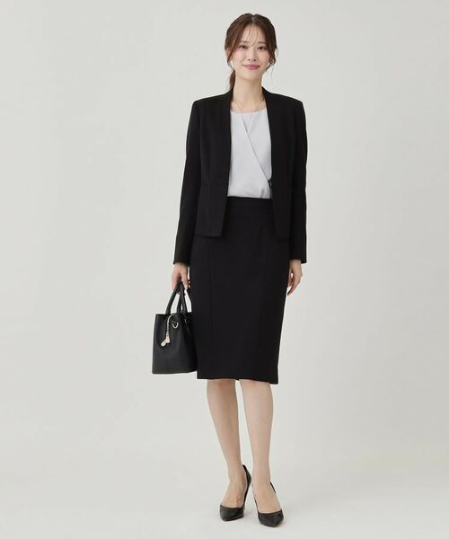 COUP DE CHANCE / クードシャンス ミニ・ひざ丈スカート | 【日本製/セットアップ可】ジャージ素材タイトシルエットスカート | 詳細7