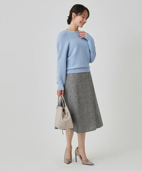 COUP DE CHANCE / クードシャンス スカート | 【日本製】ラメ混ツイードフレアースカート | 詳細7