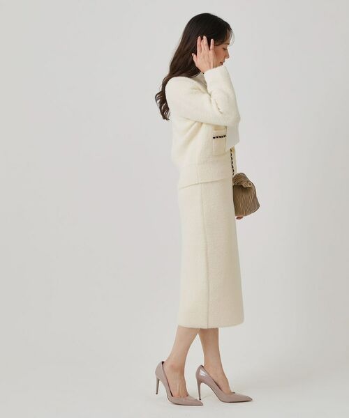 COUP DE CHANCE / クードシャンス スカート | 【手洗い可／セットアップ可】フェザーモールのニットスカート | 詳細3