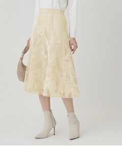 COUP DE CHANCE / クードシャンス スカート | 【手洗い可／日本製】フロッキープリントのスカート