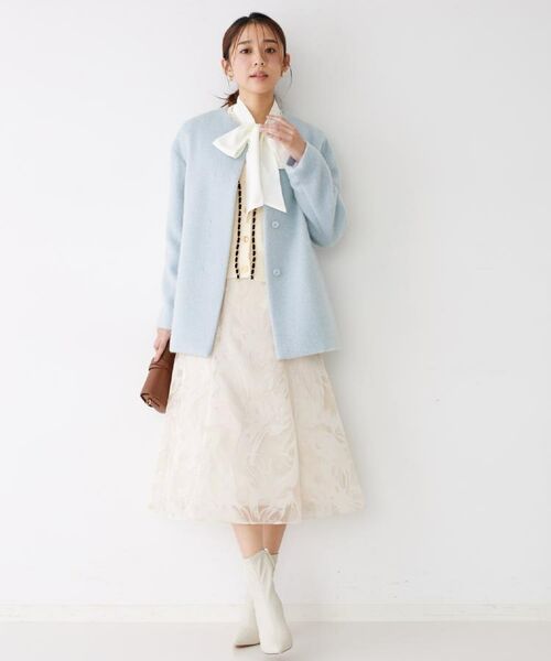 COUP DE CHANCE / クードシャンス スカート | 【手洗い可/日本製】フロッキープリントのスカート | 詳細13