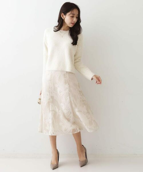 COUP DE CHANCE / クードシャンス スカート | 【手洗い可/日本製】フロッキープリントのスカート | 詳細20