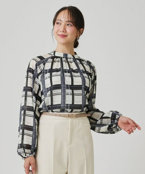 COUP DE CHANCE / クードシャンス シャツ・ブラウス | 【手洗い可／日本製】チェック柄ブラウス | 詳細2