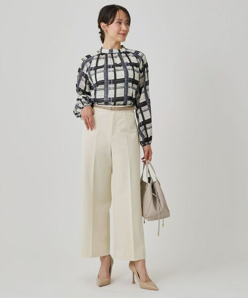 COUP DE CHANCE / クードシャンス シャツ・ブラウス | 【手洗い可／日本製】チェック柄ブラウス | 詳細3