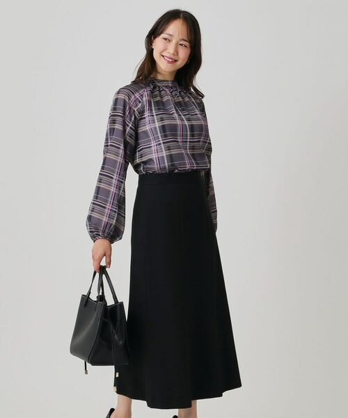 COUP DE CHANCE / クードシャンス シャツ・ブラウス | 【手洗い可／日本製】チェック柄ブラウス | 詳細6