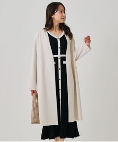 COUP DE CHANCE / クードシャンス その他アウター | 【日本製／ジャージ素材／裏地無し／軽い着心地】Iラインシルエットのコーディガン