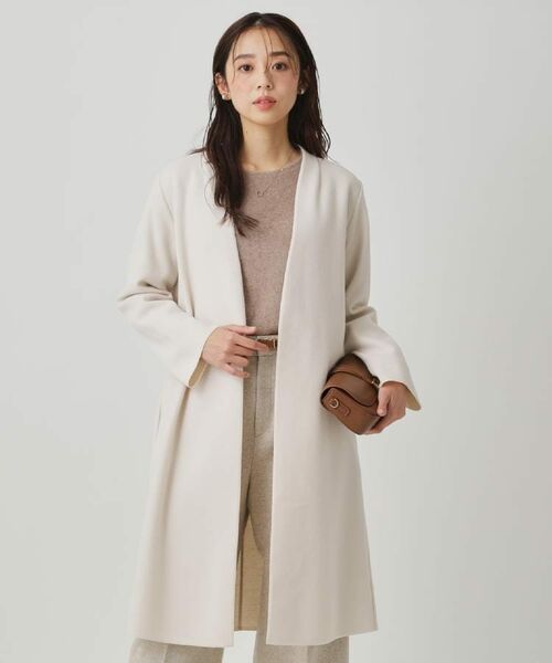 COUP DE CHANCE / クードシャンス その他アウター | 【日本製/ジャージ素材/裏地無し/軽い着心地】Iラインシルエットのコーディガン | 詳細1