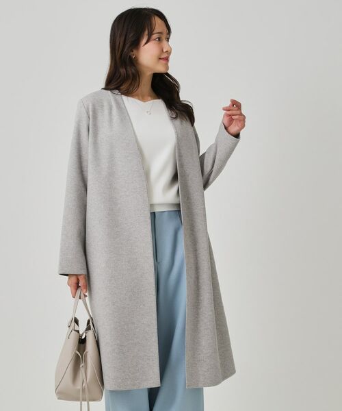 COUP DE CHANCE / クードシャンス その他アウター | 【日本製/ジャージ素材/裏地無し/軽い着心地】Iラインシルエットのコーディガン | 詳細20