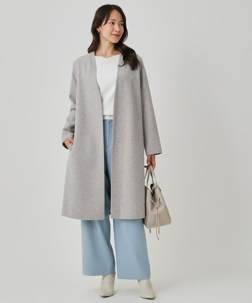 COUP DE CHANCE / クードシャンス その他アウター | 【日本製/ジャージ素材/裏地無し/軽い着心地】Iラインシルエットのコーディガン | 詳細21