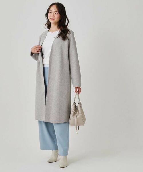 COUP DE CHANCE / クードシャンス その他アウター | 【日本製/ジャージ素材/裏地無し/軽い着心地】Iラインシルエットのコーディガン | 詳細22