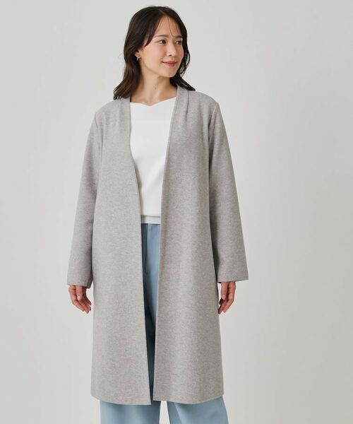 COUP DE CHANCE / クードシャンス その他アウター | 【日本製/ジャージ素材/裏地無し/軽い着心地】Iラインシルエットのコーディガン | 詳細24
