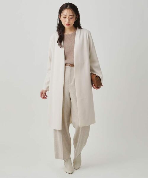 COUP DE CHANCE / クードシャンス その他アウター | 【日本製/ジャージ素材/裏地無し/軽い着心地】Iラインシルエットのコーディガン | 詳細3