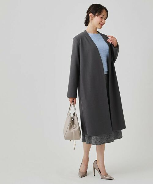 COUP DE CHANCE / クードシャンス その他アウター | 【日本製/ジャージ素材/裏地無し/軽い着心地】Iラインシルエットのコーディガン | 詳細9